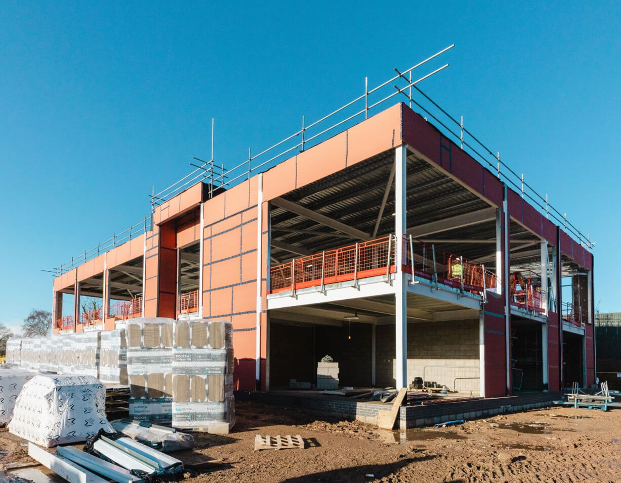 Bingham arena topping out